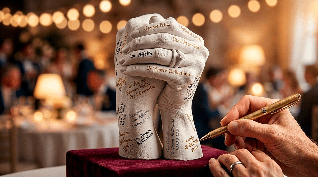 calco mani matrimonio